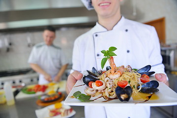 Image showing chef preparing food