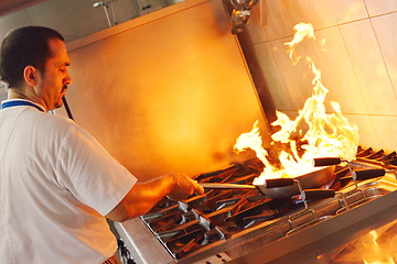 Image showing chef preparing food