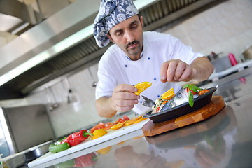 Image showing chef preparing food