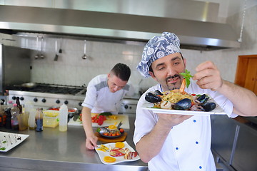 Image showing chef preparing food