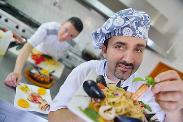 Image showing chef preparing food