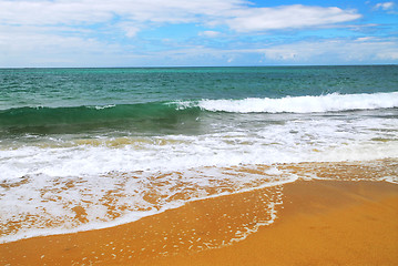 Image showing Sandy ocean beach