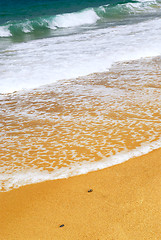 Image showing Sandy ocean beach