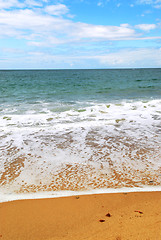 Image showing Sandy ocean beach