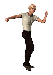 Image showing Dancing Teenager Boy