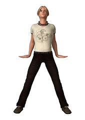 Image showing Dancing Teenager Boy