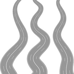 Image showing winding roads