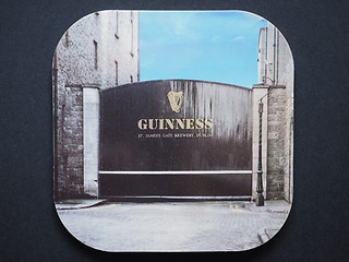 Image showing Beermat drink coaster