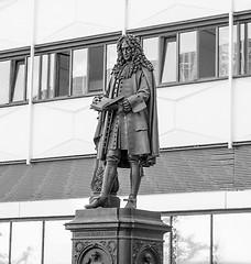 Image showing  Leibniz Denkmal Leipzig 