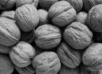 Image showing Heap of walnuts