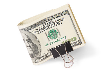 Image showing Dollar Bills With Clip