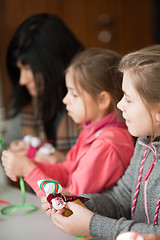 Image showing Making Ukrainian national doll (motanka)