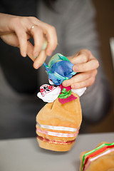 Image showing Making Ukrainian national doll (motanka)