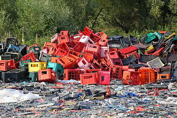 Image showing Landfill plastic