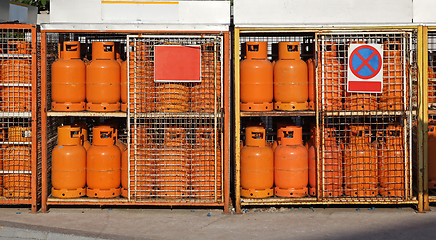 Image showing Gas cylinders LPG