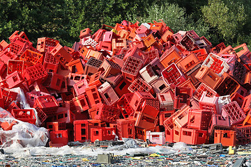 Image showing Plastic crates