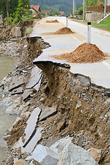 Image showing Landslide destruction