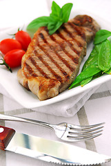 Image showing Grilled steak