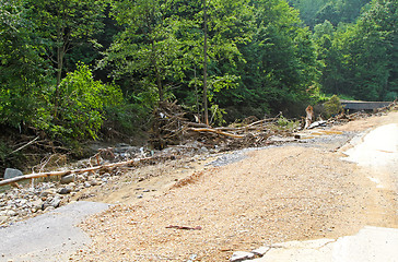 Image showing Debris after flood