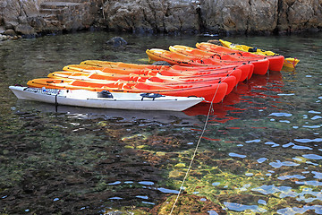 Image showing Kayaks