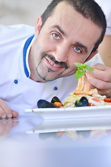 Image showing chef preparing food