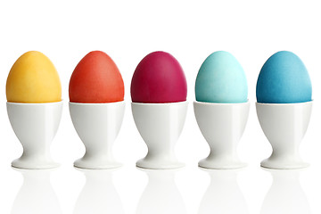 Image showing Colored Easter eggs 