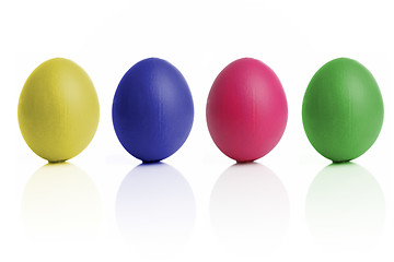 Image showing Colored Easter eggs 