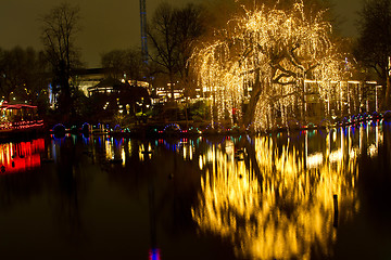 Image showing Christmas at the Tivoli in Copenhagen