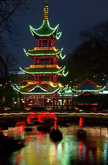 Image showing Christmas at the Tivoli in Copenhagen