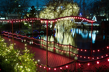 Image showing Christmas at the Tivoli in Copenhagen