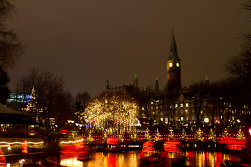 Image showing Christmas at the Tivoli in Copenhagen