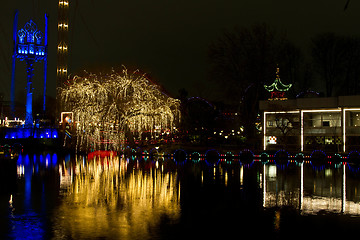 Image showing Christmas at the Tivoli in Copenhagen