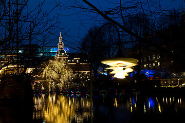 Image showing Christmas at the Tivoli in Copenhagen