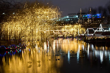 Image showing Christmas at the Tivoli in Copenhagen