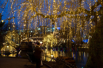 Image showing Christmas at the Tivoli in Copenhagen