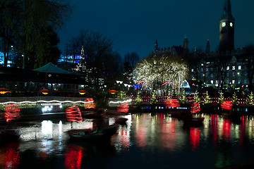 Image showing Christmas at the Tivoli in Copenhagen