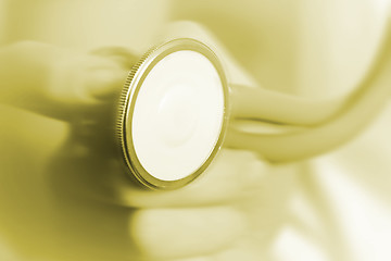 Image showing Young doctor with stethoscope.