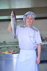 Image showing chef preparing food