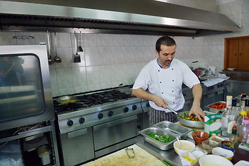 Image showing chef preparing food