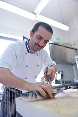 Image showing chef preparing food