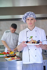 Image showing chef preparing food