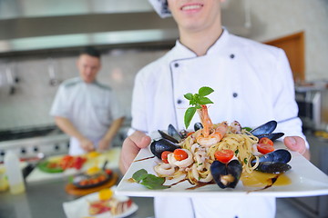 Image showing chef preparing food