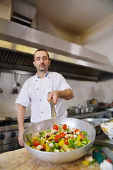 Image showing chef preparing food