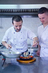 Image showing chef preparing food