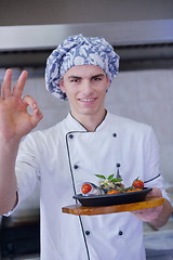 Image showing chef preparing food