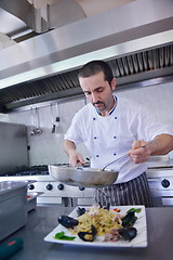 Image showing chef preparing food