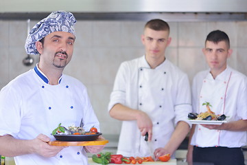 Image showing chef preparing food