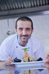 Image showing chef preparing food