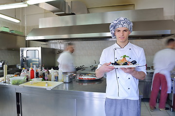 Image showing chef preparing food