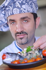 Image showing chef preparing food